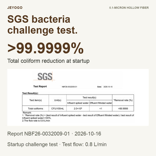 0.1-micron hollow fiber filtration and SGS startup test results