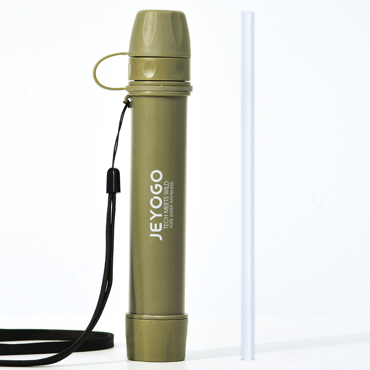 JEYOGO Water Filter Straw - Personal Portable Water Purifier for Hiking, Camping, Emergency Gear & Survival Kit | SGS Tested for Safety | Outdoor Gear