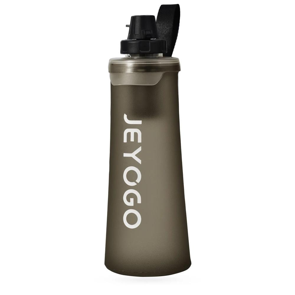 JEYOGO Slate Gray 1L Collapsible Water Filter Bottle