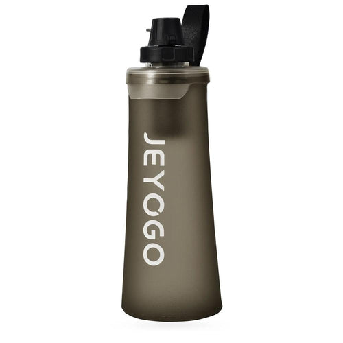 JEYOGO Slate Gray 1L Collapsible Water Filter Bottle